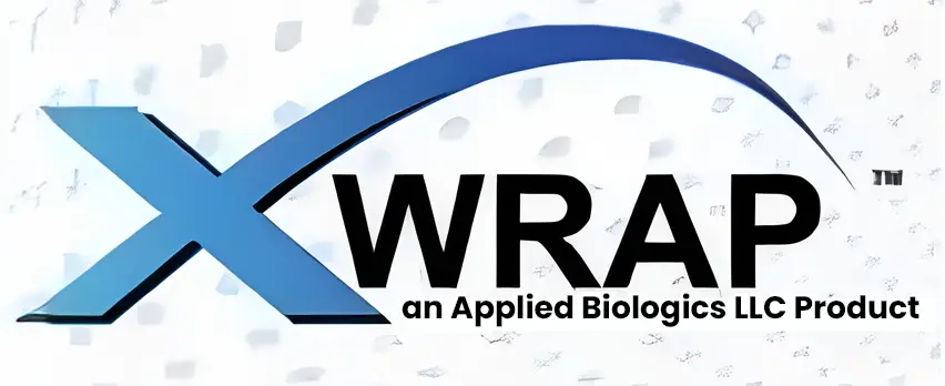 A logo for the wrap, an applied biology lab.